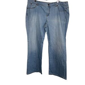 Talbots Signature boot cut light wash jeans size 20W stretch casual plus